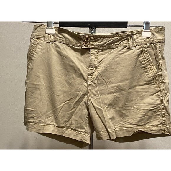 Maurices Womens Size 15/16 Shorts 38X4.5” Tan Stretch MidRise - Picture 1 of 9